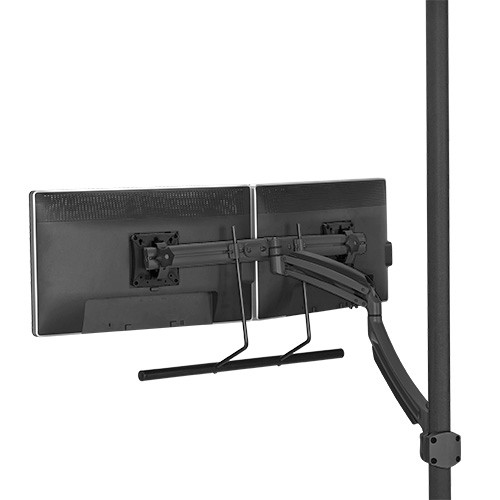 Chief K1P22HB K1 Pole Mount Dual Display 2L Arm H-Array,Black