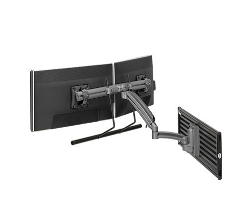 Chief K1S22HB K1 Slat Mount Dual Display 2L Arm H-Array,Black