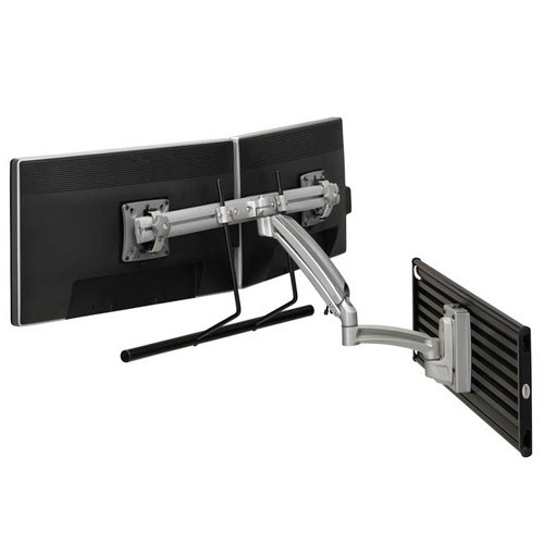 Chief K1S22HS K1 Slat Mount Dual Display 2L Arm H-Array,Silver