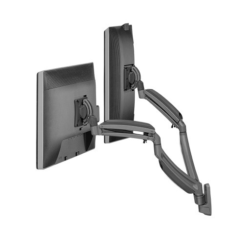 Chief K1W220B K1 Wall Mount Dual Display Dual 2L ArmS, Black