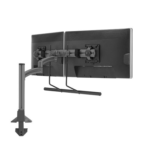 Chief K2C22HB K2 Column Mount Dual Display 2L Arm H-Array,Black