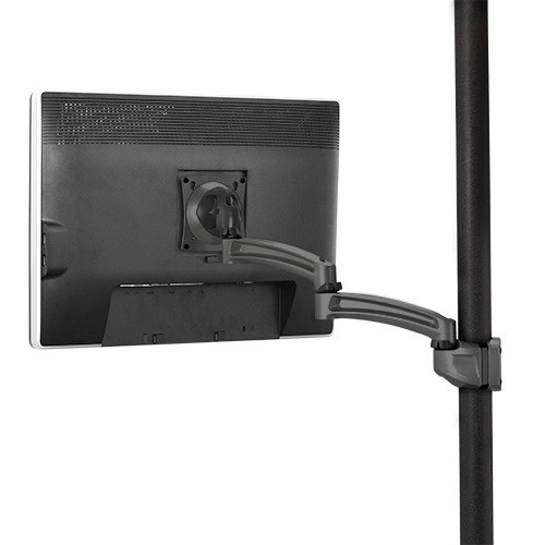 Chief K2P120B K2 Pole Mount Single Display 2L Arm, Black