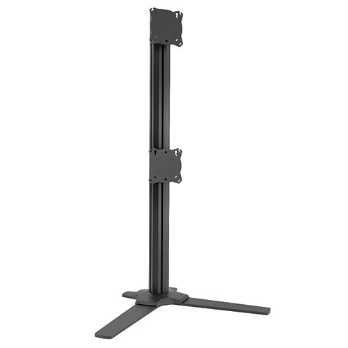 Chief K3F120B Adj Array Dual (1X2) Table Stand, Black