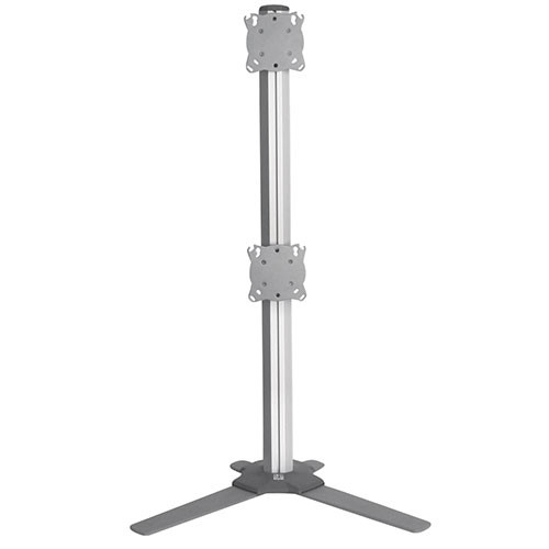 Chief K3F120S Adj Array Dual (1X2) Table Stand, Silver