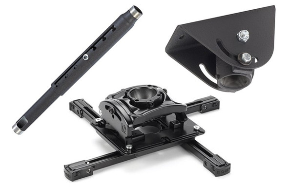 Chief KITQA0203 Chief RPA Elite Universal Projector Mount Kit with 2-3' Adjustable Extension and Angled Ceiling Plate (Black)