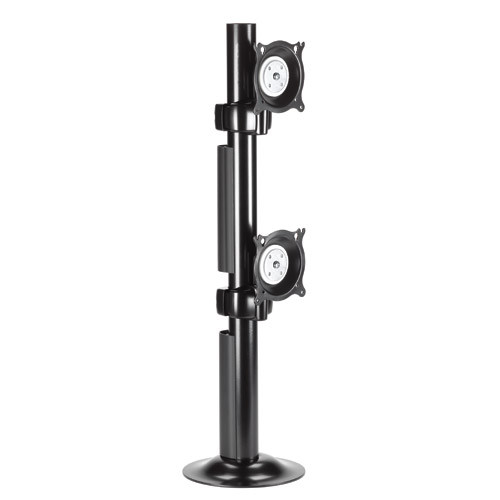 Chief KTG230B Vertical Dual Array Black Grommet Mount