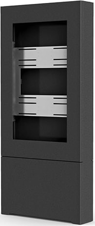 Chief LF42UBP Impact Floor Standing Kiosk, Portrait 42" Black