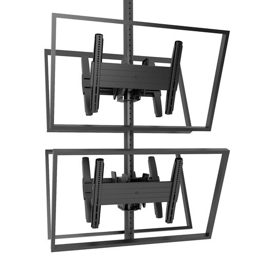 Chief MCB1X2U Fusion Medium Stacked 2 sided Ceiling Mounts For Menu Board or Video Wall