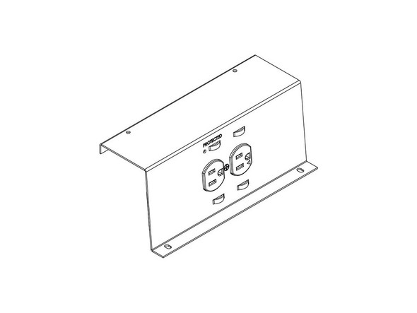 Chief PAC525P2-KIT 2-Plug In-Wall Retro Power Kit