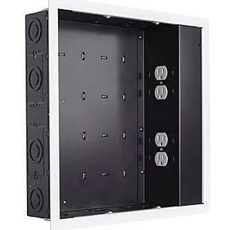 Chief PAC526FWP4 In-wall Storage Box with 4 Receptacle Filter & Surge