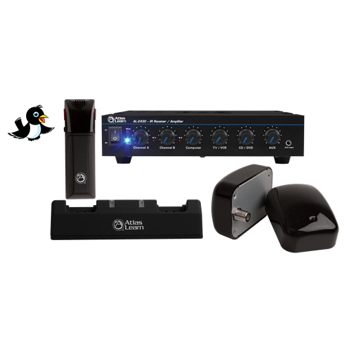 Atlas MAGPIE1-2 Learn Single MAGPIE Wireless Mic and Dual IR Dome Kit