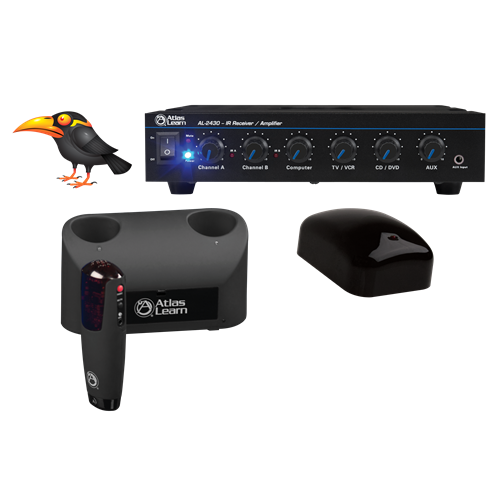 Atlas MYNA1-1 Learn Single MYNA Wireless Mic and IR Dome Kit