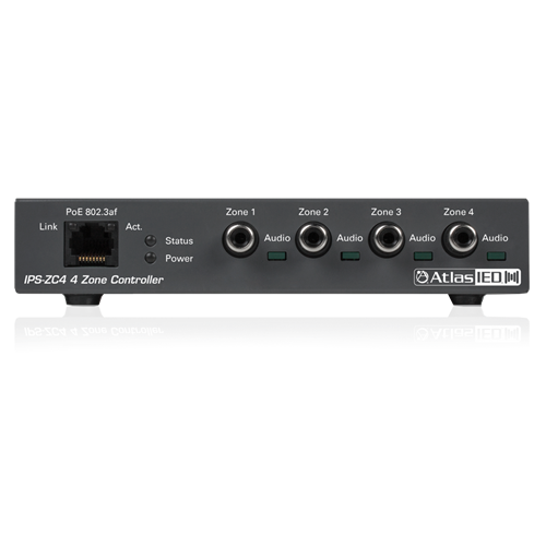 Atlas IPS-ZC4 IP-to-Analog Four Zone PoE Gateway