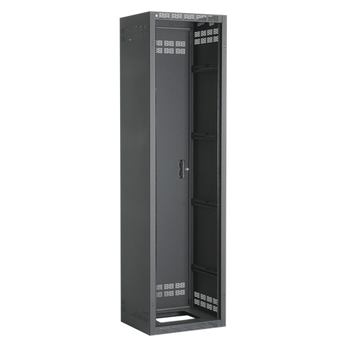 Atlas 244-18 44 Space Rack Unit, Adj Rails, inclu Rear Door, 18 in OD