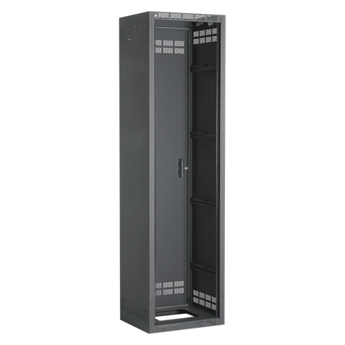 Atlas 244-18 44 Space Rack Unit, Adj Rails, inclu Rear Door, 18 in OD