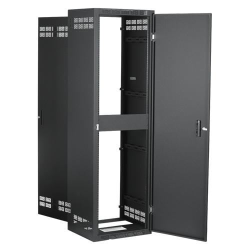 Atlas 235-18 35 Space Rack Unit, Adj Rails, inclu Rear Door, 18 in OD