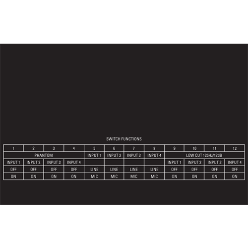 Atlas TSD-MIX41 TSD, Mixer, 2Mic LinE, 1SUM RCA