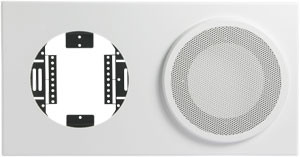 Atlas 830-89A Baffle 8 in 8 in CL White