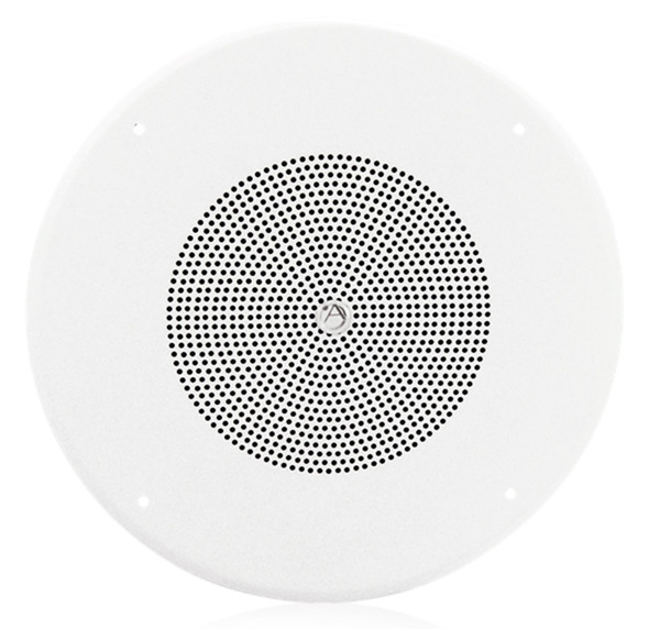 Atlas FD72W-HC 8" In-Ceiling Loudpeaker Assembly w 25V/70.7V Transformer Baffle and Hyfidrophobic Treatment