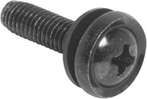 Atlas RSCW100 HDWR Cabinet 100 BAG PHIL SCR Cap WSH Black