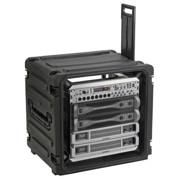 SKB Cases 3SKB-R10U20W 10U Shock Mount Rack, with wheels and handle