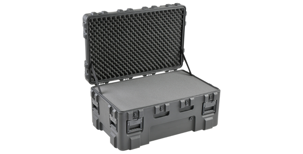 SKB Cases 3R4024-18B-L 40 in x 24 in x 18 in -Layered foam CASTER KIT SOLD SEPARATELY.