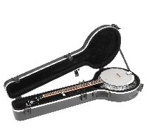 SKB Cases 1SKB-52 6-string Banjo Case - TSA Latch, Over-Molded Handle