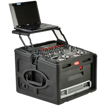 SKB Cases 1SKB-R106 Compact Rig: 10U Top Rack, 6U Front Rack, Steel Rails, Hard top, L/R Access doors