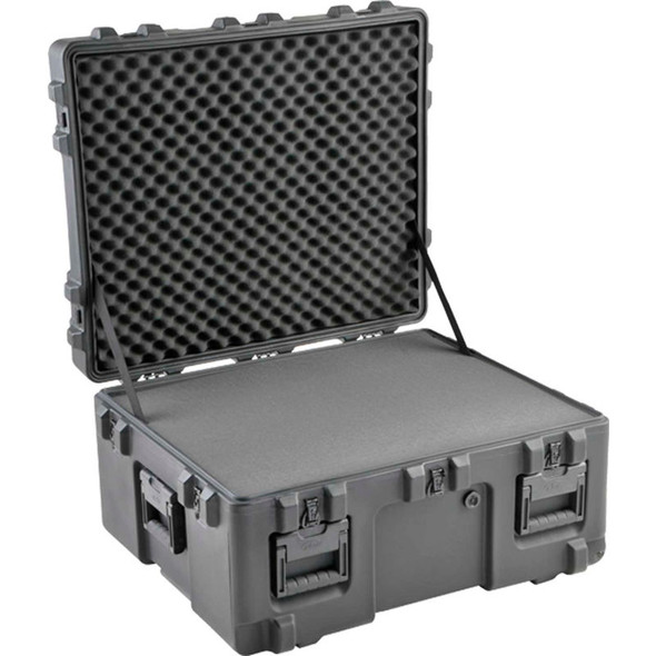 SKB Cases 3R2727-18B-L 27 in X 27 in X 18 in -Layered foam CASTER KIT SOLD SEPARATELY.