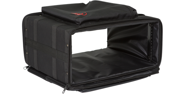 SKB Cases 1SKB-SC194U 4U Soft Rack Case, Steel Rails, Heavy Duty zippers, outer pocket, Shoulder straps