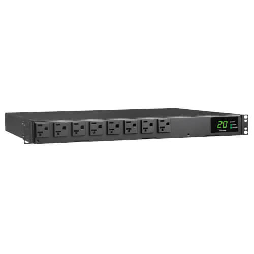Tripp Lite PDUMH20ATS 1.92kW 120V Single-Phase ATS/Local Metered PDU, 12 ft. Cords, 1U, TAA
