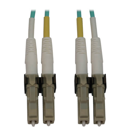 Tripp Lite N820X-02M 400G Multimode 50/125 OM3 Switchable Fiber Optic Cable Aqua, 2 m (6.6 ft.)