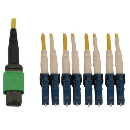Tripp Lite N390X-03M-8L-AP 400G Singlemode 9/125 OS2 Switchable Fiber Optic Cable 3 m (9.8 ft.)