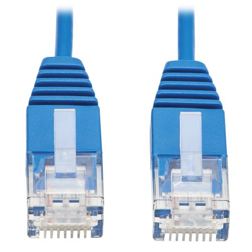 Tripp Lite N200-UR6N-BL Cat6 Gigabit Molded Ultra-Slim UTP Ethernet Cable (RJ45 M/M), Blue, 6-" (15.24 cm)