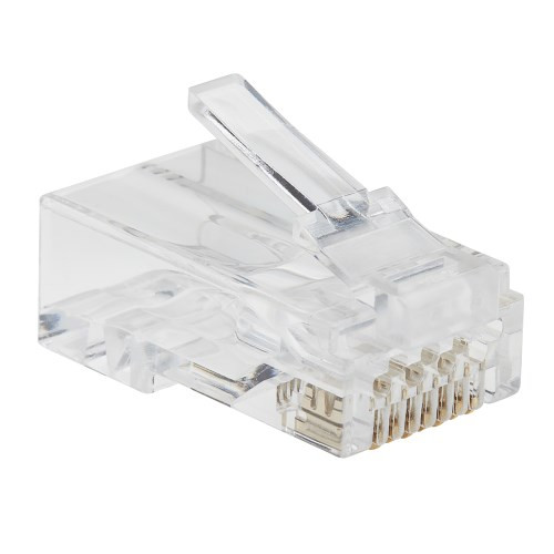Tripp Lite N232-100-UTP Cat6 RJ45 Pass-Through UTP Modular Plug, 100 Pack