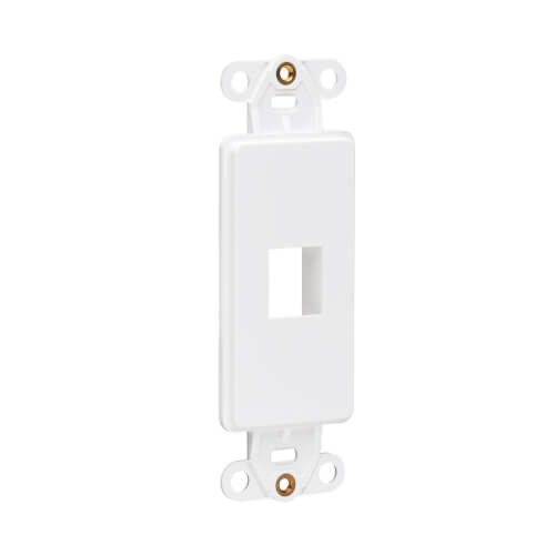 Tripp Lite N042D-001V-WH Center Plate Insert, Decora Style - Vertical, 1 Port