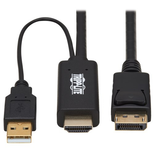 Tripp Lite P567-01M HDMI to DisplayPort Active Adapter Cable (M/M) - Black, 1 m (3.3 ft.)