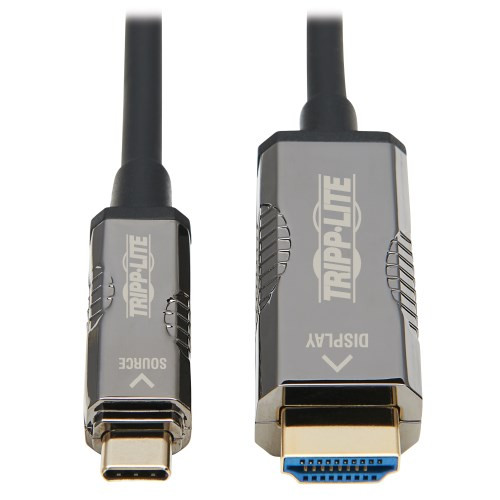 Tripp Lite U444F3-10M-H4K6 High-Speed USB-C to HDMI Fiber Active Optical Cable (AOC) - UHD 4K 60 Hz, HDR