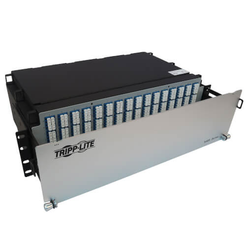 Tripp Lite N48S-64M8L4-03 Preloaded Fiber Patch Panel, 3U - 64x 8F Trunk Cables, OS2 Singlemode, 3 m (9.8 ft.)