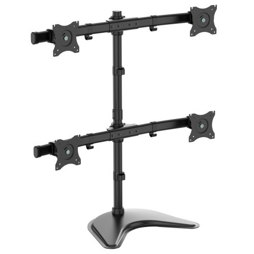 Tripp Lite DDR1327MQ Quad-Display Desktop Monitor Stand for 13 to 27 Flat-Screen Displays