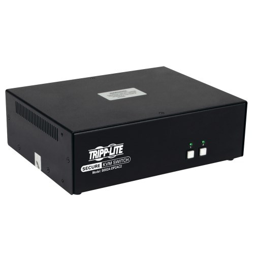 Tripp Lite B002A-DP2AC2 Secure KVM Switch, 2-Port, Dual-Monitor, DisplayPort