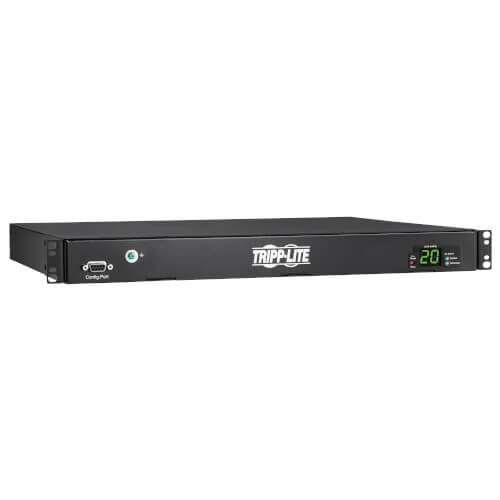 Tripp Lite PDUMH20HVATS Single-Phase ATS/Local Metered PDU 12 ft. Cords, 1U, TAA