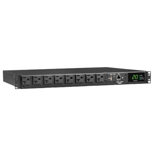 Tripp Lite PDUMNH20AT1 Single-Phase ATS/Monitored PDU 12 ft. Cords, 1U, TAA