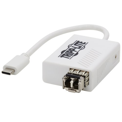 Tripp Lite U436-SMF-1G-LC USB-C 3.1 to Fiber Optic Transceiver Gigabit Ethernet Adapter