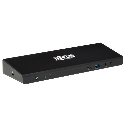 Tripp Lite U442-DOCK21-B USB-C Dock, Dual Display - 5K 60 Hz DP, 4K 60 Hz HDMI, USB 3.2 Gen 1