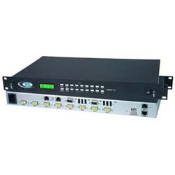 NTI unimux-4x8-uhd-nv High Density VGA USB KVM Matrix Switch: 4x8, USB Only