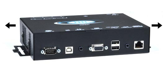 NTI st-c5usbvua-r-1000s CAT5 VGA USB KVM + Stereo Audio + Additional USB Port Receiver, 1,000 ft