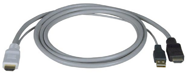 NTI usb-hhext-6-mm HDMI Male + USB Type A Male to HDMI Male, 6ft