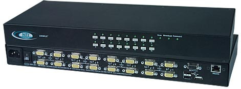 NTI UNIMUX-USBV-16HD 16-Port VGA High Density USB KVM Switch