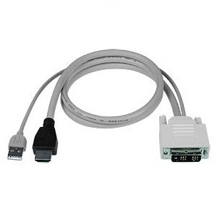 NTI USB-DHEXT-15-MM DVI-D + USB Type A to HDMI, Male to Male, 15 feet